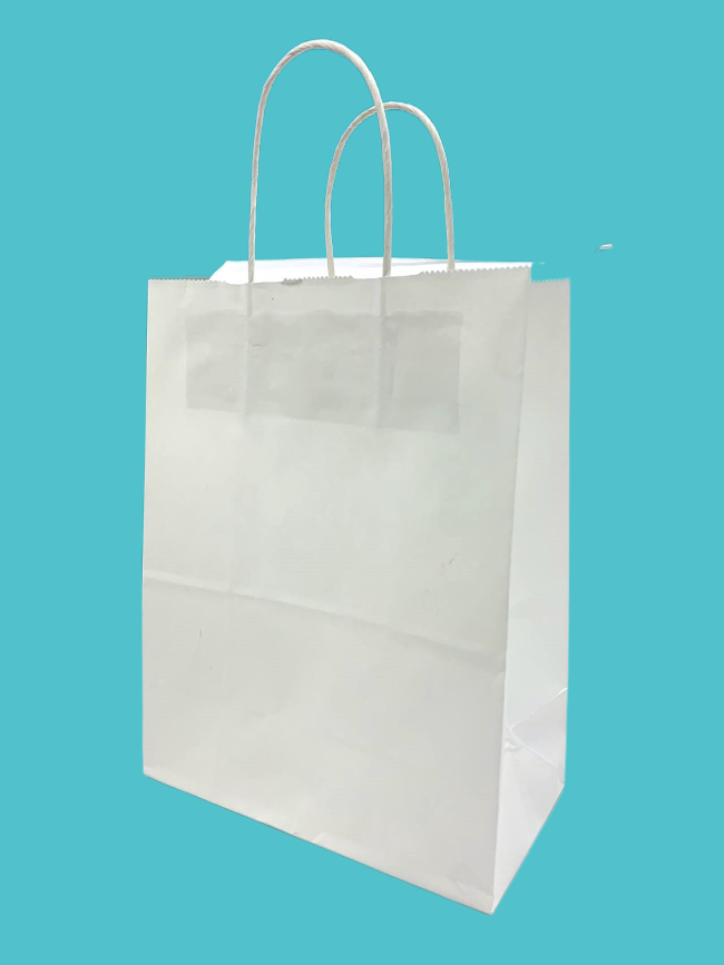 Golden Maple - (Super Strong) White Paper Bags with Twisted ...